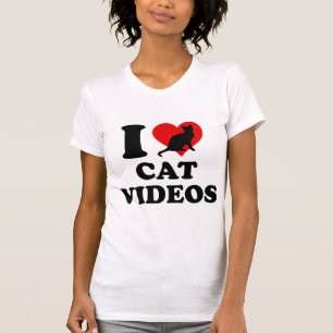 Ich liebe Katzenvideos T-Shirt
