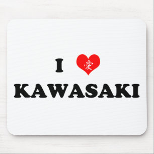 Ich liebe Kawasaki-Mauspad Mousepad