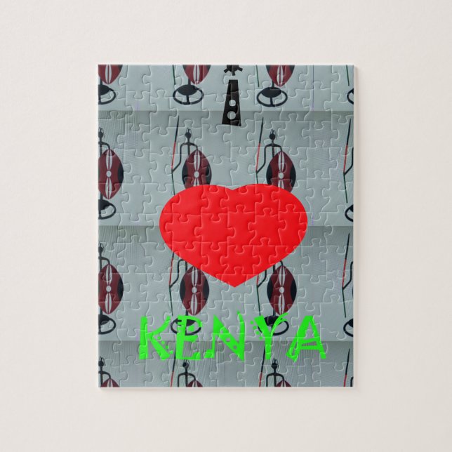 Ich liebe Kenia Kunstprint (Vertikal)