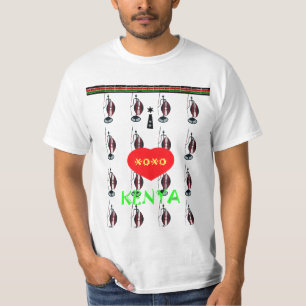 Ich liebe Kenia Maasai XOXO Hakuna Matata Zazzle T T-Shirt