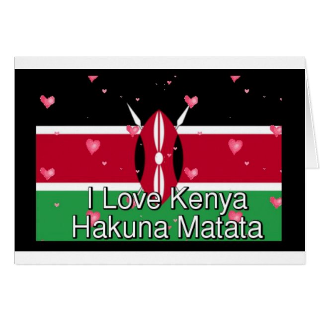Ich Liebe! Kenya Hakuna Matata (Vorderseite (Horizontal))