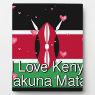 Ich Liebe! Kenya Hakuna Matata Fotoplatte