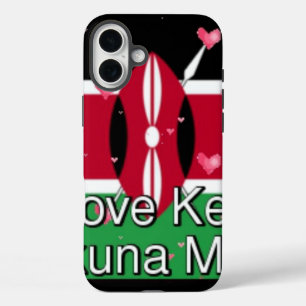 Ich Liebe! Kenya Hakuna Matata iPhone 16 Plus Hülle