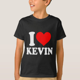 Ich liebe Kevin, ich mag Kevin, rotes Herz Valenti T-Shirt