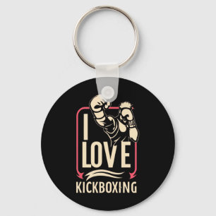 Ich liebe Kickboxen Boxen Liebe Kickboxer Kickboxe Schlüsselanhänger
