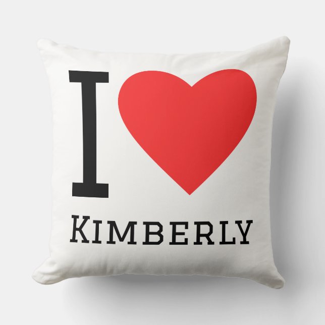Ich liebe Kimberly  Kissen (Vorderseite)