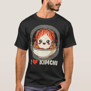 Ich liebe Kimchi Cute Kawaii Koreanisch Fermentier T-Shirt