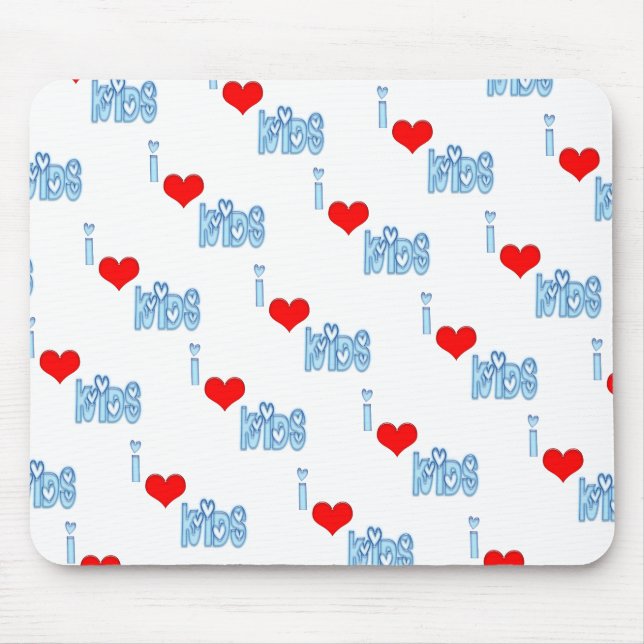 Ich liebe Kinder-Mauspads Mousepad (Vorne)
