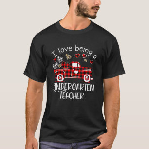 Ich Liebe Kindergartenlehrerin Niedlich Hearts Val T-Shirt