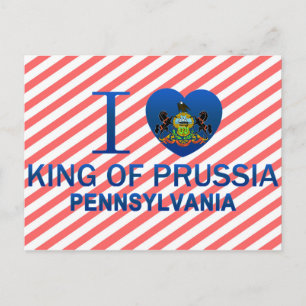 Ich liebe King Of Prussia, PA Postkarte