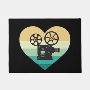 Ich liebe Kino Retro Filmprojektor Fußmatte