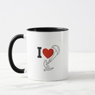 Ich liebe Kitesurfen Kitesurfen Geschenk für Lie Tasse