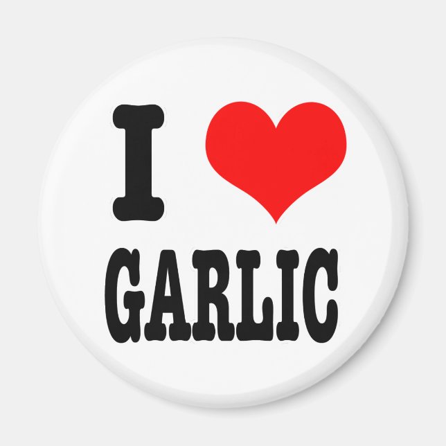 ICH LIEBE KNOBLAUCH MAGNET (Vorne)