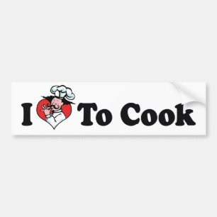 Ich Liebe Kochherz - Koch Baker Kochen Lover Autoaufkleber