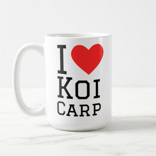 Ich liebe Koi-Karpfen Kaffeetasse