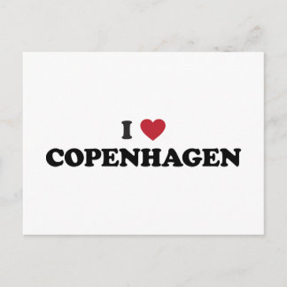 Ich liebe Kopenhagen Dänemark Postkarte