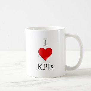 Ich liebe KPIs Lustiger Bürohumor Arbeitszitat Kaffeetasse