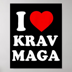 Ich liebe Krav MMA Selbstverteidigung aus Israel Poster