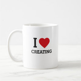 Ich liebe Kreativität - Minimalistisches kreatives Kaffeetasse