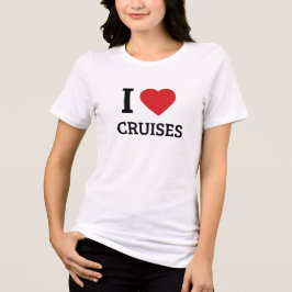 Ich liebe Kreuzfahrten - Reisegeschenk für Kreuzfa Tri-Blend Shirt