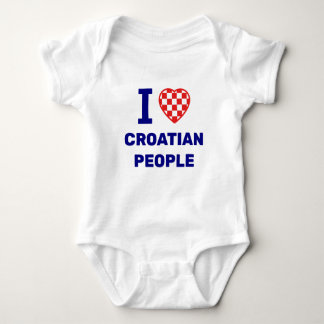 Ich liebe kroatische Menschen Baby Strampler