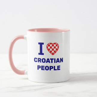 Ich liebe kroatische Menschen Tasse