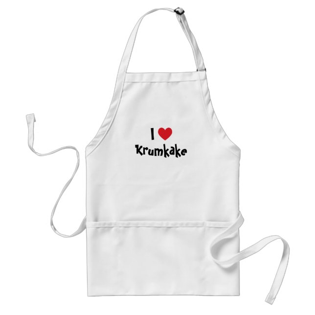 Ich liebe Krumkake Schürze (Vorne)