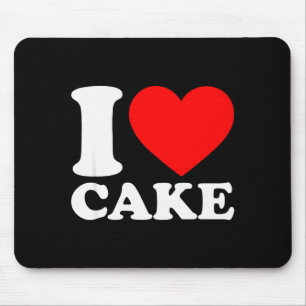 Ich liebe Kuchen Shirt Ich Herz Kuchen Food Lover Mousepad