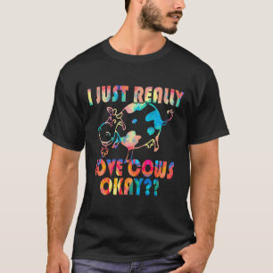 Ich liebe Kühe Bauernhof Landwirt Malerei T-Shirt