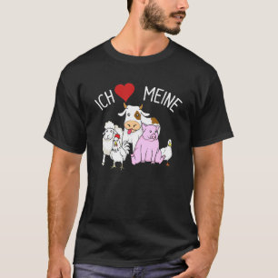 Ich liebe Kühe Coole Farm Tier Bauer Tiere T-Shirt