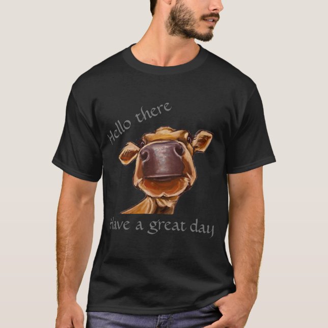 Ich Liebe Kühe! Cow/bearbeiteter Text nah T-Shirt (Vorderseite)
