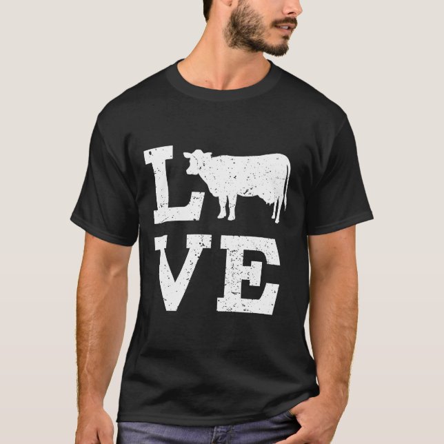 Ich liebe Kühe T-Shirt (Vorderseite)