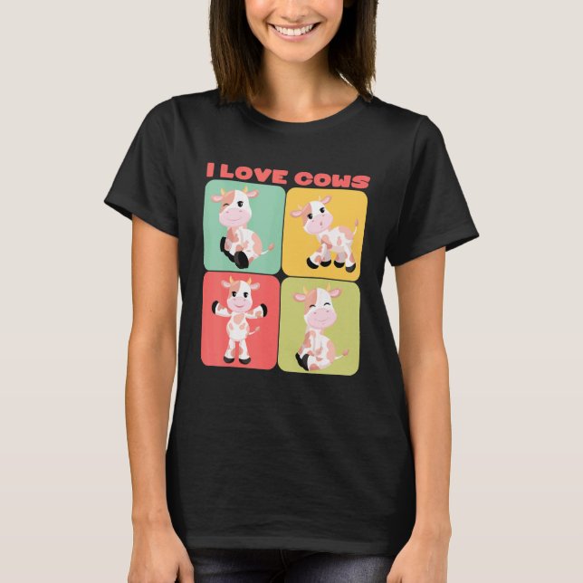 Ich liebe Kühe T-Shirt (Vorderseite)