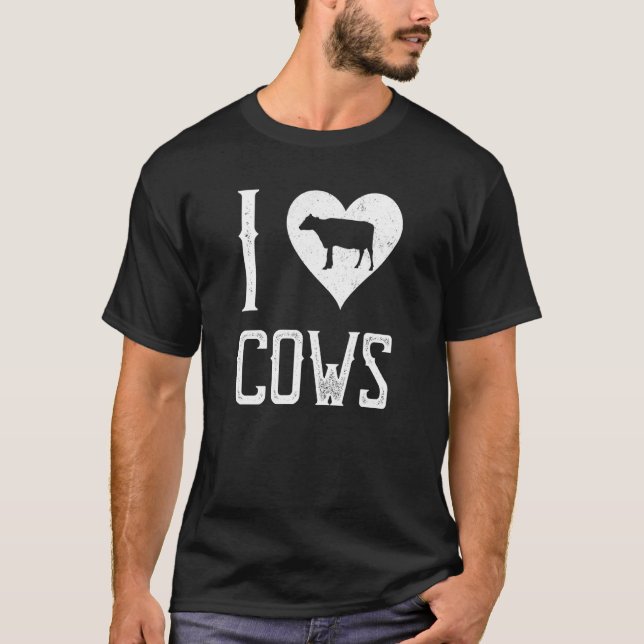 Ich liebe Kühe T-Shirt (Vorderseite)