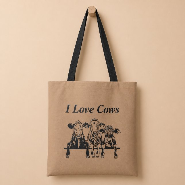 Ich liebe Kühe Tasche (Von Creator hochgeladen)