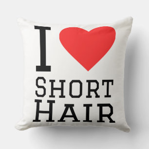 Ich liebe kurze Haare Kissen