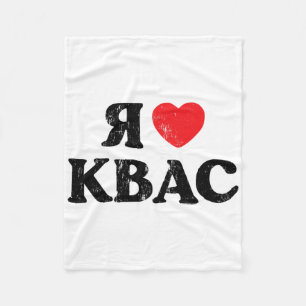Ich liebe Kwas russisches ukrainisches slawisches Fleecedecke