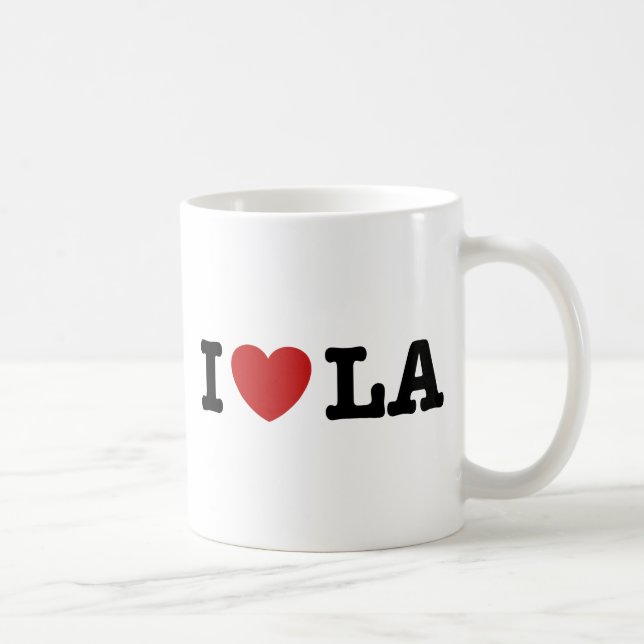 Ich liebe LA Kaffeetasse (Rechts)