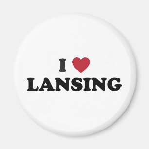 Ich liebe Lansing Michigan Magnet