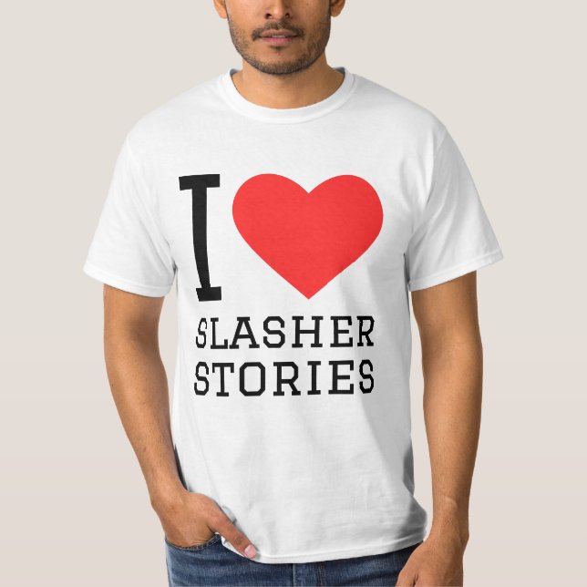Ich Liebe lasst Geschichten T-Shirt (Vorderseite)