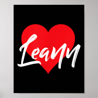 Ich liebe Leann Vorname Poster