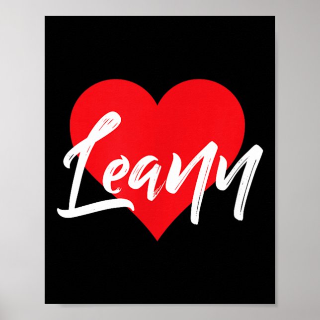 Ich liebe Leann Vorname Poster (Vorne)