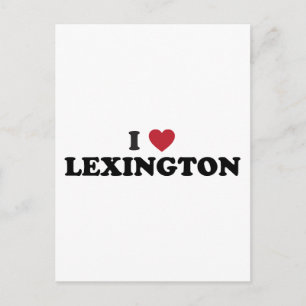 Ich liebe Lexington Kentucky Postkarte