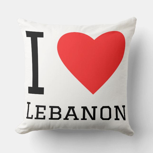 Ich liebe Libanon  Kissen (Vorderseite)