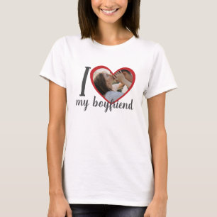 Ich Liebe liebe mein Freund Foto weiß T-Shirt