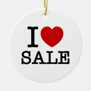 ICH LIEBE [LIEBE] SALE KERAMIK ORNAMENT