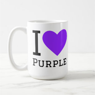 Ich liebe Lila Kaffeetasse