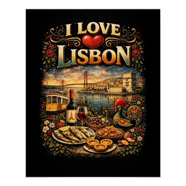 Ich liebe Lissabon Poster (Vorderseite)