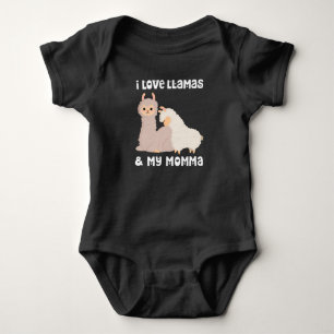Ich Liebe Llamas und meine Momma Mama Mama Mutter  Baby Strampler