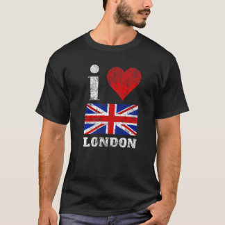 Ich liebe London Britannien England Uk Vintage   T-Shirt